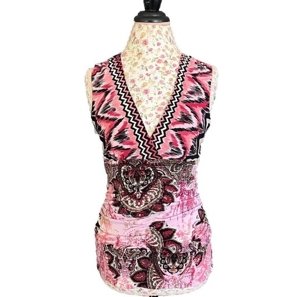 Bisou bisou pink top no size tag - Picture 1 of 4